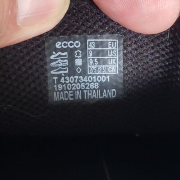 ECCO Soft 7 Mens Black Leather Slip On Sneakers Men\'s Size 9 EUR Size 43 main image 5